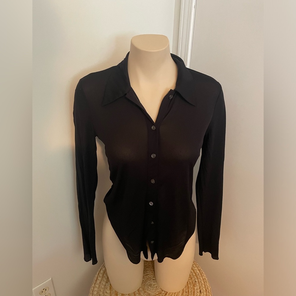 Wilfred sheer black top